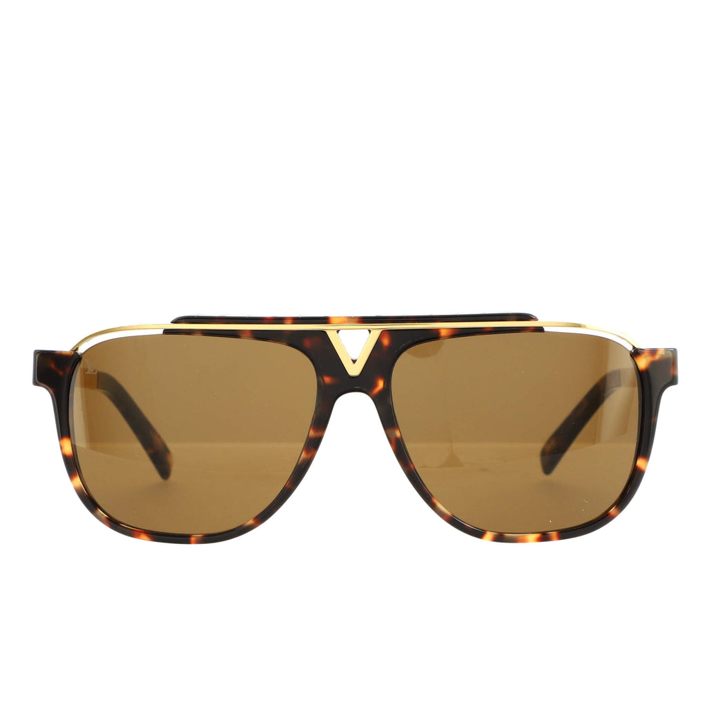Louis Vuitton Mascot Aviator Sunglasses Acetate and Metal Brown 1713733
