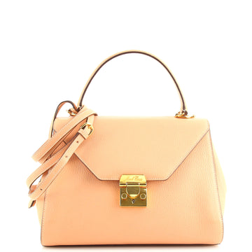 Mark Cross Hadley Satchel Leather Medium