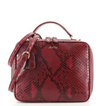 Mark Cross Laura Crossbody Bag Python Medium