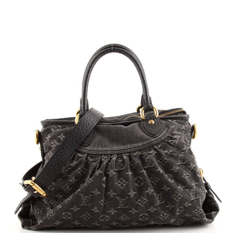Louis Vuitton Neo Cabby Handbag Denim MM
