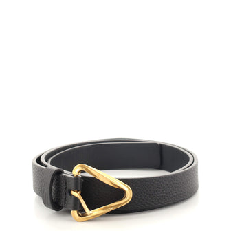 Bottega Veneta Triangle Buckle Belt Leather Thin