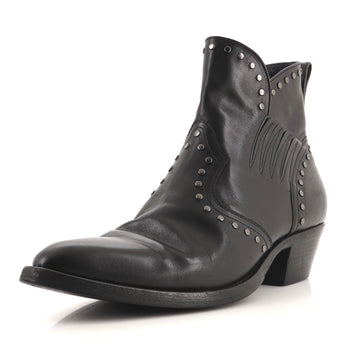 Saint Laurent Men's Dakota Chelsea Boots Studded Leather
