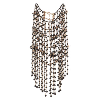 Chanel Paris in Rome Cape Necklace Metal and Beads