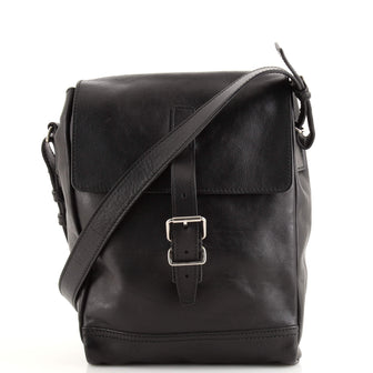 Saint Laurent Belted Flap Messenger Leather Small