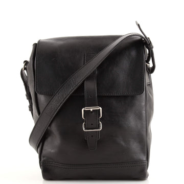 Saint Laurent Belted Flap Messenger Leather Small