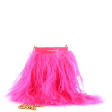 Saint Laurent Pac Pac Pouch on Chain Fur Mini