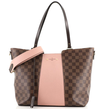 Louis Vuitton Jersey Handbag Damier with Leather