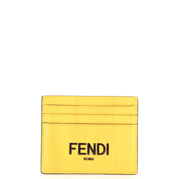 Fendi Logo Card Holder Leather