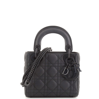 Christian Dior Ultra Matte Lady Dior Chain Bag Cannage Quilt Calfskin Mini