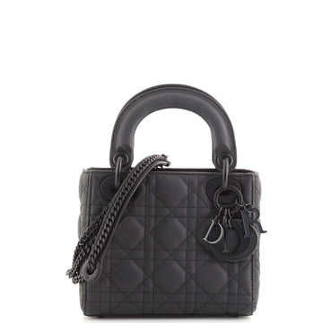 Christian Dior Ultra Matte Lady Dior Chain Bag Cannage Quilt Calfskin Mini