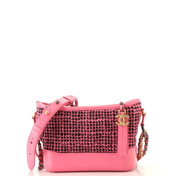 Chanel Gabrielle Hobo Quilted Tweed and Calfskin Small