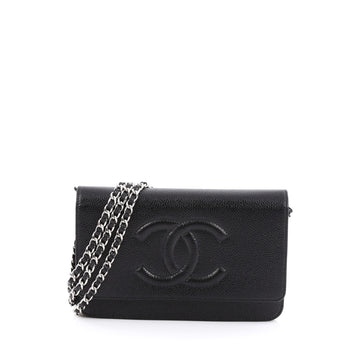 Chanel Timeless Wallet on Chain Caviar Black