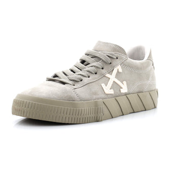 Off White Vulcanized Low-Top Sneakers Leather