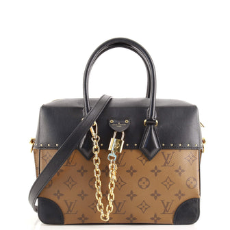 Louis Vuitton City Malle Handbag Reverse Monogram Canvas and Leather MM