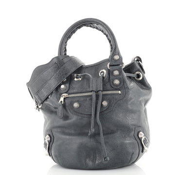 Balenciaga Pom Pon Giant Studs Bag Leather Mini