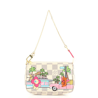 Louis Vuitton Pochette Accessoires Limited Edition Vivienne Xmas Damier Mini