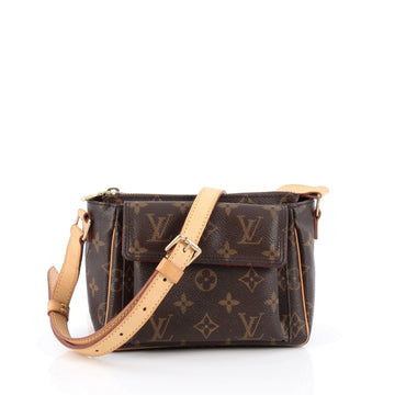 Louis Vuitton Viva Cite Handbag Monogram Canvas PM brown