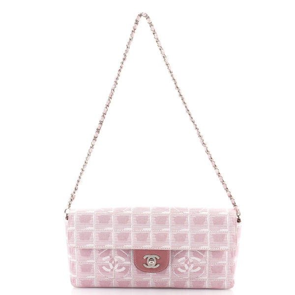 Chanel Pink Logo Travel Line Mini Duffle Bag