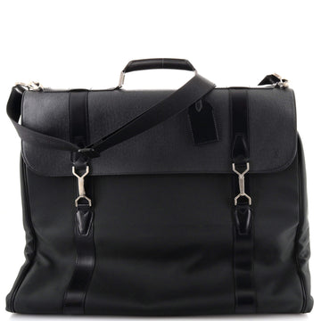 Louis Vuitton Garment Carrier Bag Nylon with Taiga Leather Two Hangers