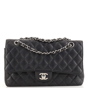 Chanel Classic Double Flap Bag Quilted Caviar Medium