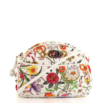 Gucci Trapuntata Camera Shoulder Bag Quilted Flora Canvas	 Mini