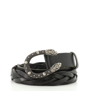 Gucci Dionysus Belt Braided Leather Medium
