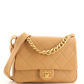 Chanel Easy Mood Flap Bag Quilted Calfskin Medium