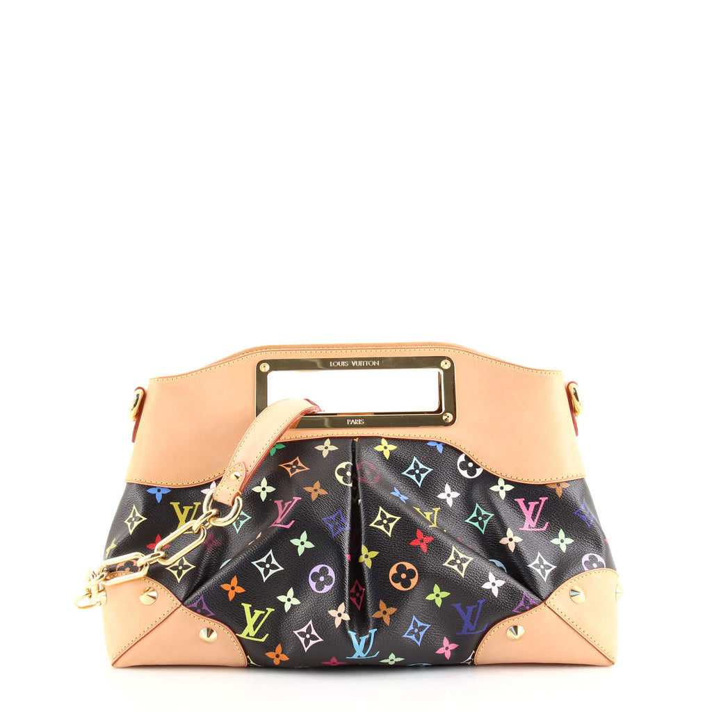 Louis Vuitton Judy Handbag Monogram Multicolor MM Black 1717971