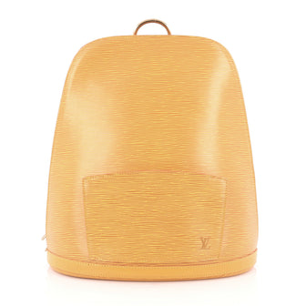 Louis Vuitton Gobelins Handbag Epi Leather yellow