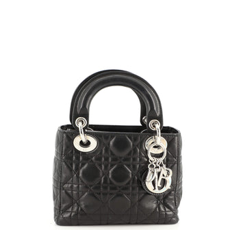 Christian Dior Lady Dior Bag Cannage Quilt Lambskin Mini