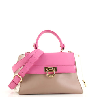 Salvatore Ferragamo Sofia Satchel Smooth Leather Small