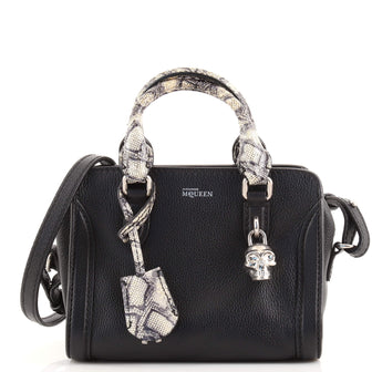 Alexander McQueen Padlock Zip Around Tote Leather Mini