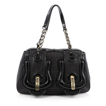 Fendi B. Bag Leather Medium Black