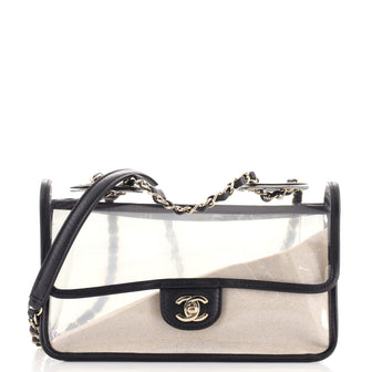 Chanel Sand By The Sea Flap Bag PVC with Lambskin Medium