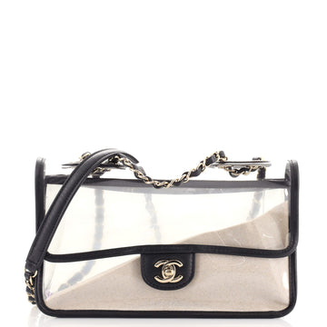 Chanel Sand By The Sea Flap Bag PVC with Lambskin Medium