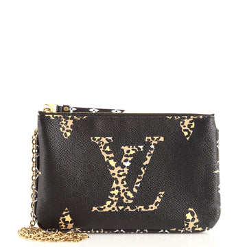 Louis Vuitton Double Zip Pochette Limited Edition Jungle Monogram Giant