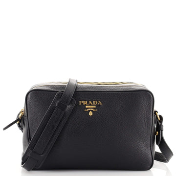 Prada Double Zip Camera Bag Vitello Daino
