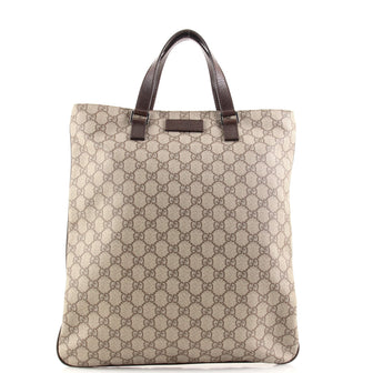Gucci Joy Plus Flat Tote GG Coated Canvas Medium