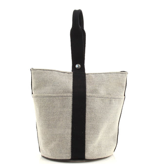 Hermes Saxo Handbag Toile MM