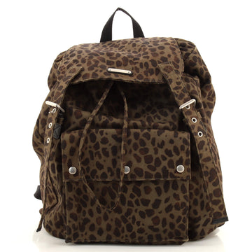 Saint Laurent Noe Backpack Print Canvas Large