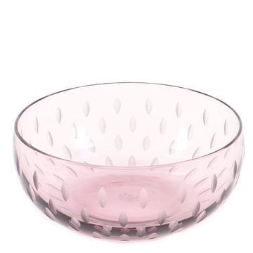 Hermes Bowl Polka Dot Etched Crystal