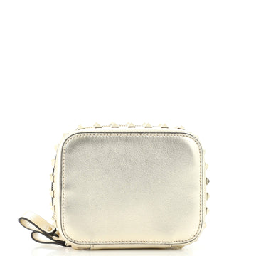 Valentino Rockstud Zip Around Jewelry Case Leather