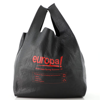 Balenciaga Supermarket Shopper Bag Printed Leather Small
