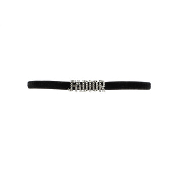 Christian Dior J'Adior Choker Necklace Velvet Ribbon and Crystals