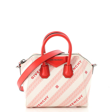 Givenchy Antigona Bag Logo Print Canvas Mini