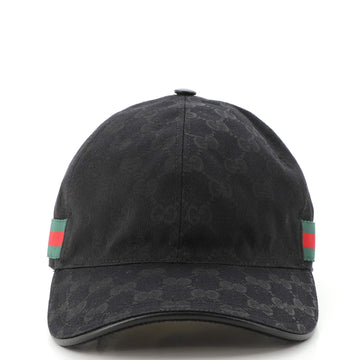 Gucci Web Baseball Cap GG Canvas