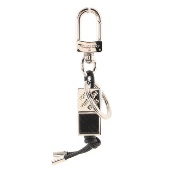 Louis Vuitton Dice Bag Charm and Key Holder Damier Graphite and Metal
