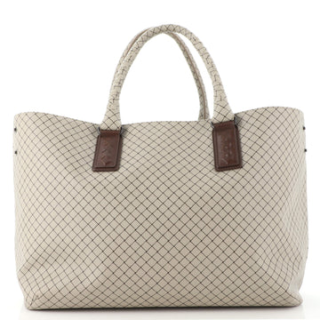 Bottega Veneta Marco Polo Tote Rubberized Canvas Medium
