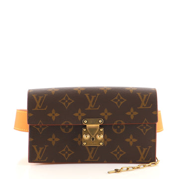 Louis Vuitton S Lock Belt Pouch Monogram Canvas