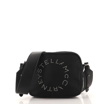 Stella McCartney Logo Camera Bag Studded Nylon Mini